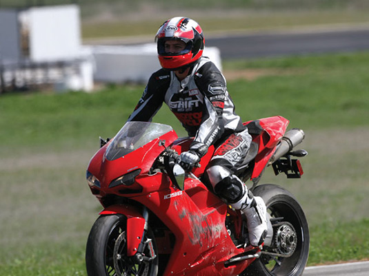 Aaron Frank 1098 crash recovery